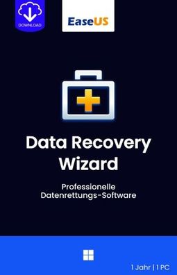 EaseUS Data Recovery Wizard Professional / Windows / 1 PC / 1 Jahr / KEY (ESD)