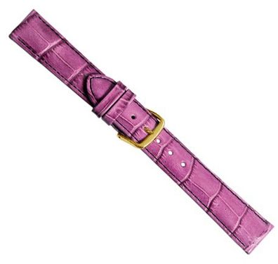 Uhrenarmband aus haut freundlich gegerbtem Leder Brombeere 20340G