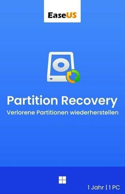 EaseUS Partition Recovery / Windows / 1 PC / 1 Jahr / KEY (ESD)