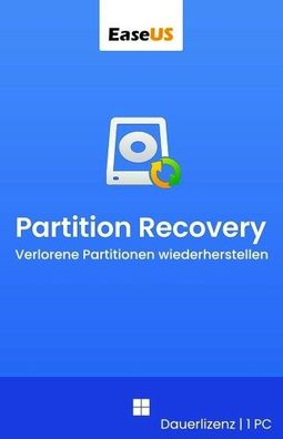 EaseUS Partition Recovery / Windows / 1 PC / Dauerlizenz / LifetimeUPG / KEY (ESD)