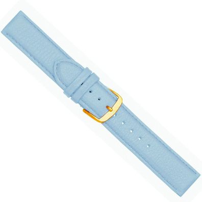 Beach Ersatzband Uhrenarmband Kalbsleder Hellblau 20446G