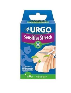 Urgo, Sensitiver Stretch 1m x 6cm - 1 Packung