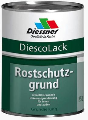 DiescoLack Rostschutzgrund silbergrau 2,5 Liter