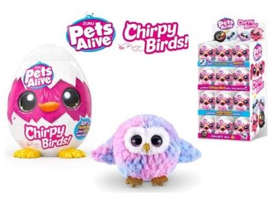 Zuru - Pets Alive Chirpy Birds Mystery Egg Plush Display 24 Pcs