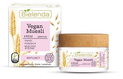 Bielenda Vegan Muesli Mattierende Creme, 50 ml