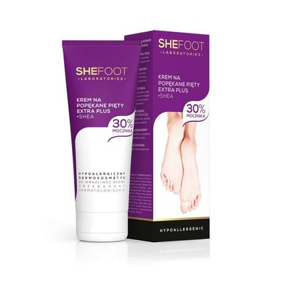 SheFoot Rissige Fersencreme Extra + Shea 30% Urea - hypoallergen 75ml