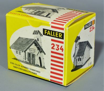 Faller H0 234 Kapelle Kirche Bergkapelle Werk-Fertigmodell Kauffertigmodell 50er/60er