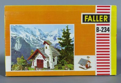 Faller H0 B-234 Kapelle Sils Maria Kirche Bergkapelle 60er/70er Jahre NEU OVP Vintage