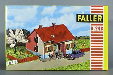 Faller H0 B-248 Siedlungshaus Modernes Wohnhaus Einfamilienhaus 50er/60er NEU OVP