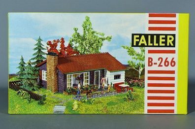 Faller H0 B-266 Steinhaus Wohnhaus Siedlerhaus mit Panoramafenster 50er/60er NEU OVP