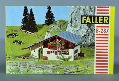 Faller H0 B-287 Berg Haus Alpenhaus Berghaus Berghof Chalet 50er/60er Jahre NEU OVP