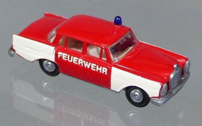 Brekina H0 MB Mercedes Benz 220 Feuerwehr Blaulicht Veteran Oldtimer Rot weiß