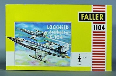 Faller 1:100 1104 Lockheed Starfighter F-104 Düsenjäger Jet 60er/70er Jahre NEU O