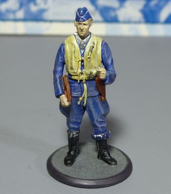 Atlas Verlag 1:60 Zinnfigur Pilot Jagdgeschwader 52 Major Charkow 1941 + Heft