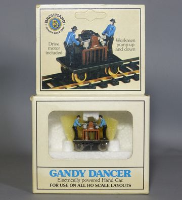 Bachmann Spur H0 46202 Gandy Dancer powered Hand-Car Draisine NEU OVP