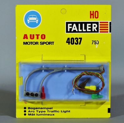 Faller H0 ams 4037 Ampel Bogenampel Verkehrrampel elektrisch 50er/60er Jahre NEU OVP