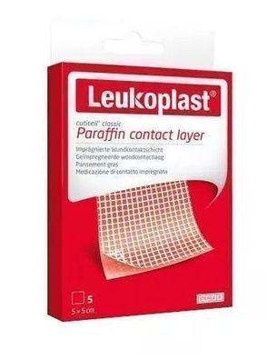 Leukoplast Cuticell Paraffin Wundpflaster, 5 Stéck