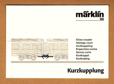 Märklin H0 Anleitung Anweisung für Einbau Kurzkupplung KK in Personenwagen NEM 362