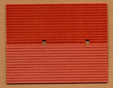 Faller H0 Einzelbauteil Bauteil Dach Dachplatte 003 Deckung rot-braun D 114x45 mm NEU