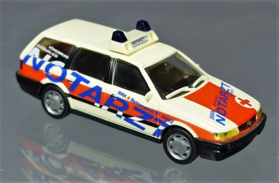 Herpa H0 042628 VW Volkswagen Passat Kombi Notarzt BRK Augsburg-Süd Königsbrunn