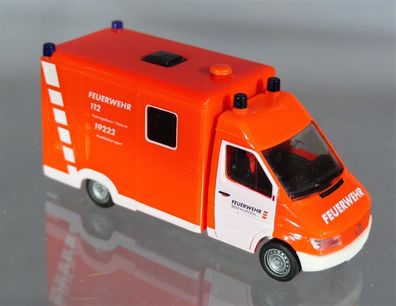 Herpa H0 044387 MB Mercedes Benz RTW Feuerwehr T1N KTW Wuppertal 112 Notarzt