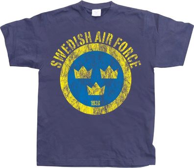 Hybris Swedish Airforce Distressed T-Shirt SH-1-15061-H3-11