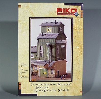 Piko H0 61114 Getreideförderung Billinger Co-Op Elevator Lagerturm Förderturm NEU