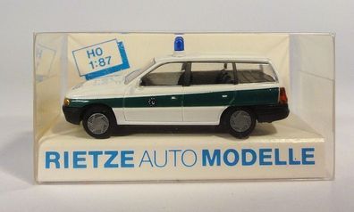 Rietze H0 50480 Opel Astra Caravan Polizei Blaulicht Einsatzwagen NEU OVP