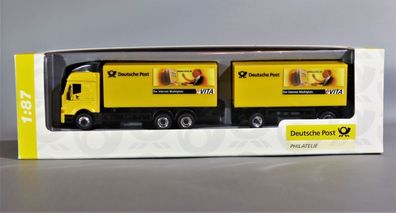 Schuco Modellauto 1:87 Iveco LKW Deutsche Post eVita Expo 2000 Werbemodell NEU OVP