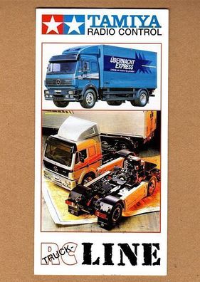 Tamiya Radio Control RC-Truckline Prospekt Faltblatt 1997