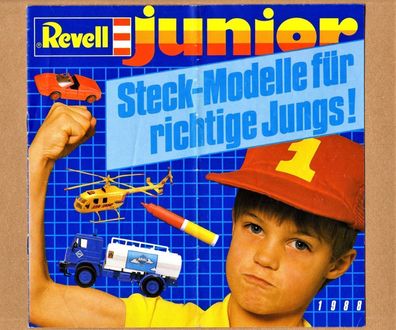 Revell Junior Kits Steckmodelle Katalog Prospekt 1988 Werbung Modellbau Bausätze 80