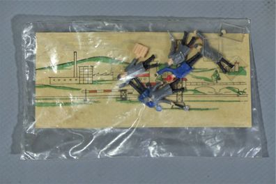 VEB DDR H0 Spielwarenfabrik Bernburg 1 Satz Figuren Eisenbahner 50er/60er NEU OVP