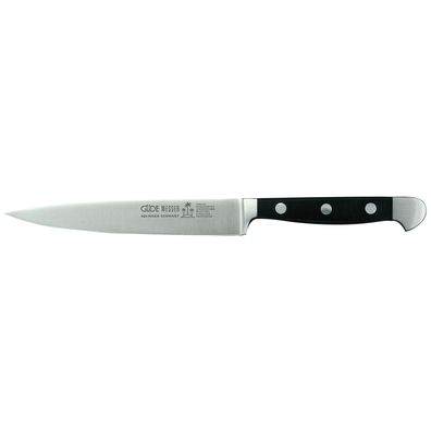 Güde Zubereitungsmesser lange 16 cm Klinge glatte Schneide geschmiedet - Serie Alpha