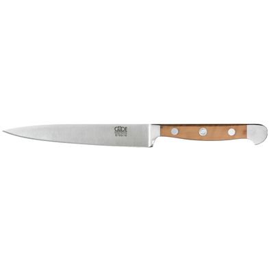 Güde Zubereitungsmesser lange 16 cm Klinge glatte Schneide geschmiedet - Serie Alpha