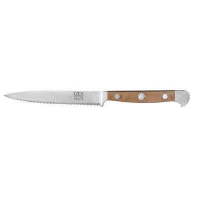 Güde Tomatenmesser kurze 13 cm Wellenschliff-Klinge geschmiedet - Serie Alpha-Birne