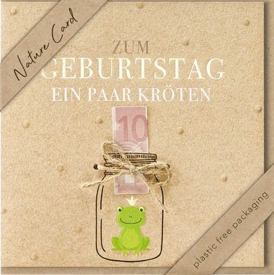 BSB 69-4022-2 Glückwunschkarte Geldgeschenk Nature Card - inkl. Umschlag