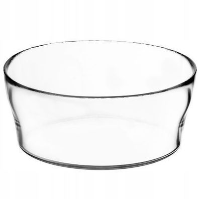 Glasschale, Salatschüssel, runde Glasschüssel, 19 cm Durchmesser, transparent