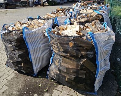 Profii Woodbag Holzbag 100x100x120cm BigBag für Kaminholz Brennholz 10 Stück