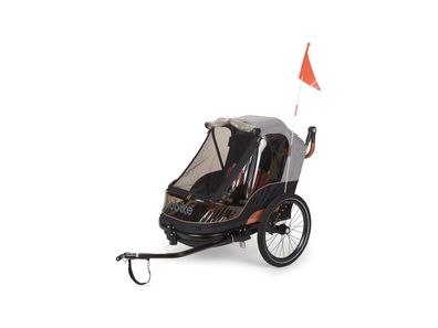 BOBIKE Kinderanhänger "Trailer &amp; Stroller" Alu grau / blau