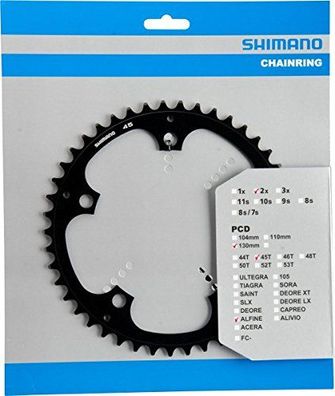 Shimano Kettenblatt "Alfine FC-S501" 5-Arm, für 9- 45 Zähne