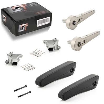2x Armlehne + Kunstleder Bezug + Adapter Grundträger für Mercedes Vito W447