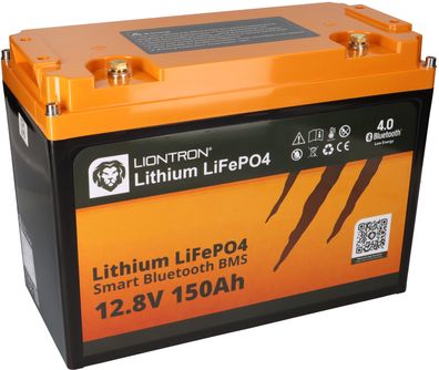 Liontron LiFePO4 Akku 12,8V 150Ah LX Smart BMS mit Bluetooth mit 0% MwSt nach §12