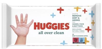 Huggies Allround Reinigungstücher, 56 Stück - Sanfte Babypflege