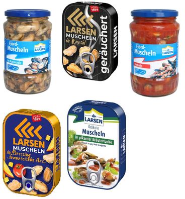 LARSEN Muscheln geräuchert Dressing Marinade Kräutertunk