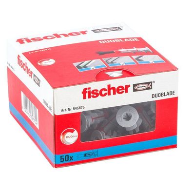 Fischer Duoblade Gipskartondübel 50 Stück Dübel, 545675