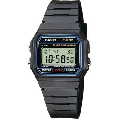 Casio - Herrenuhr - Chronograph - Casio-Collection - F-91W-1YEG