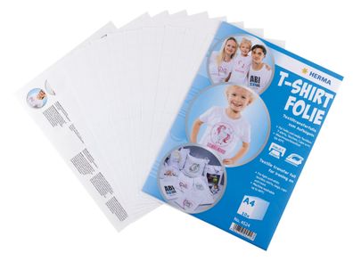 HERMA 4524 T-Shirt Folie für helle Textilien, A4, bedruckbar
