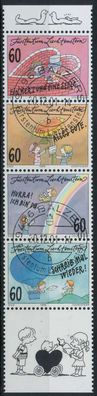 Liechtenstein 1995 Nr 1111-1114 + ZF zentrisch gestempelt 5ER X117C22
