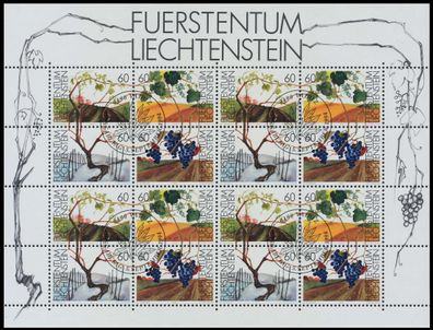 Liechtenstein 1994 Nr 1089KB-1092KB gestempelt Kleinbg X117BFA
