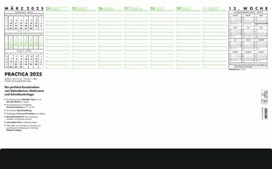 Zettler 602454 Papier-Schreibunterlage 102 Practica - 52 Blatt, 600x370x8mm, schwa